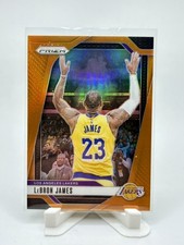 2024-25 Prizm LeBron James Orange Chalk Toss /49 #130 Lakers