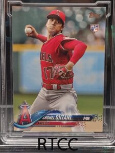 Closer look at 2018 Shohei Ohtani from 2018 Topps card US1
