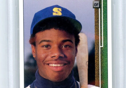 eBay listing photo of 1989 Ken Griffey Jr. graded BGS 9 from 1989 Upper Deck card 1