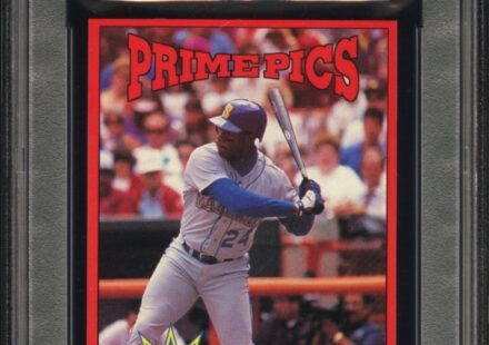 eBay listing photo of 1992 Ken Griffey Jr. graded PSA 8 card #5