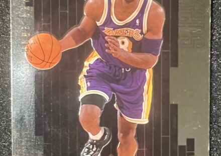 eBay listing photo of 1998 Kobe Bryant ungraded card from 98 99 Upper Deck card D 2