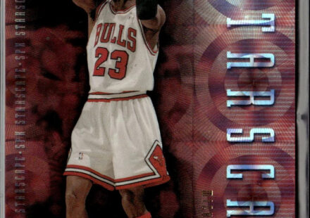 eBay listing photo of 1999 Michael Jordan ungraded card from 1999 Upper Deck SPx Starscape card ST1