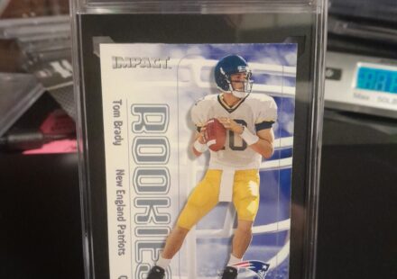 eBay listing photo of 2000 Tom Brady graded Other 10 from 2000 Impact card 27