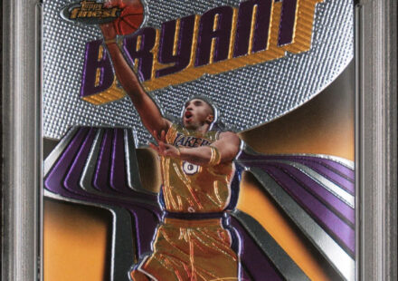 eBay listing photo of 2003 Kobe Bryant graded PSA 10 from 2003 Finest card 88