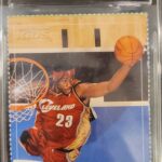 eBay listing photo of 2003 LeBron James graded CSG 9.5 card 392