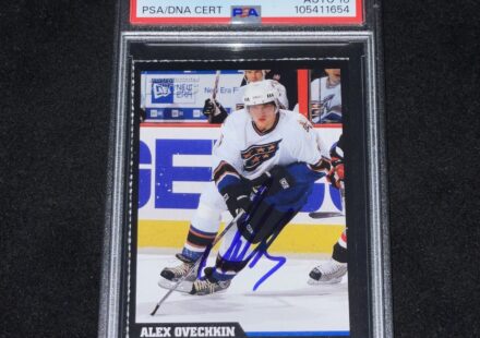 eBay listing photo of 2006 Alex Ovechkin ungraded card card PSA
