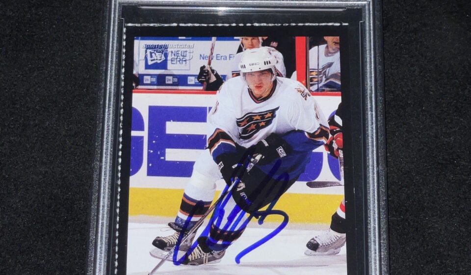 eBay listing photo of 2006 Alex Ovechkin ungraded card card PSA