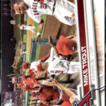 eBay listing photo of 2017 Mike Trout ungraded card from 2017 Topps Series 1 card 20