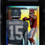 eBay listing photo of 2017 Patrick Mahomes graded SGC 10 from 2017 Panini Prizm card 2