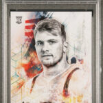 eBay listing photo of 2018 Luka Doncic graded PSA 10 from 2018 PANINI COURT KINGS card 117