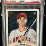 eBay listing photo of 2018 Shohei Ohtani graded PSA 10 from 2018 Topps Gallery card 116