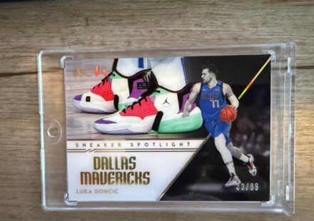 eBay listing photo of 2020 Luka Doncic ungraded card from NOIR card IR