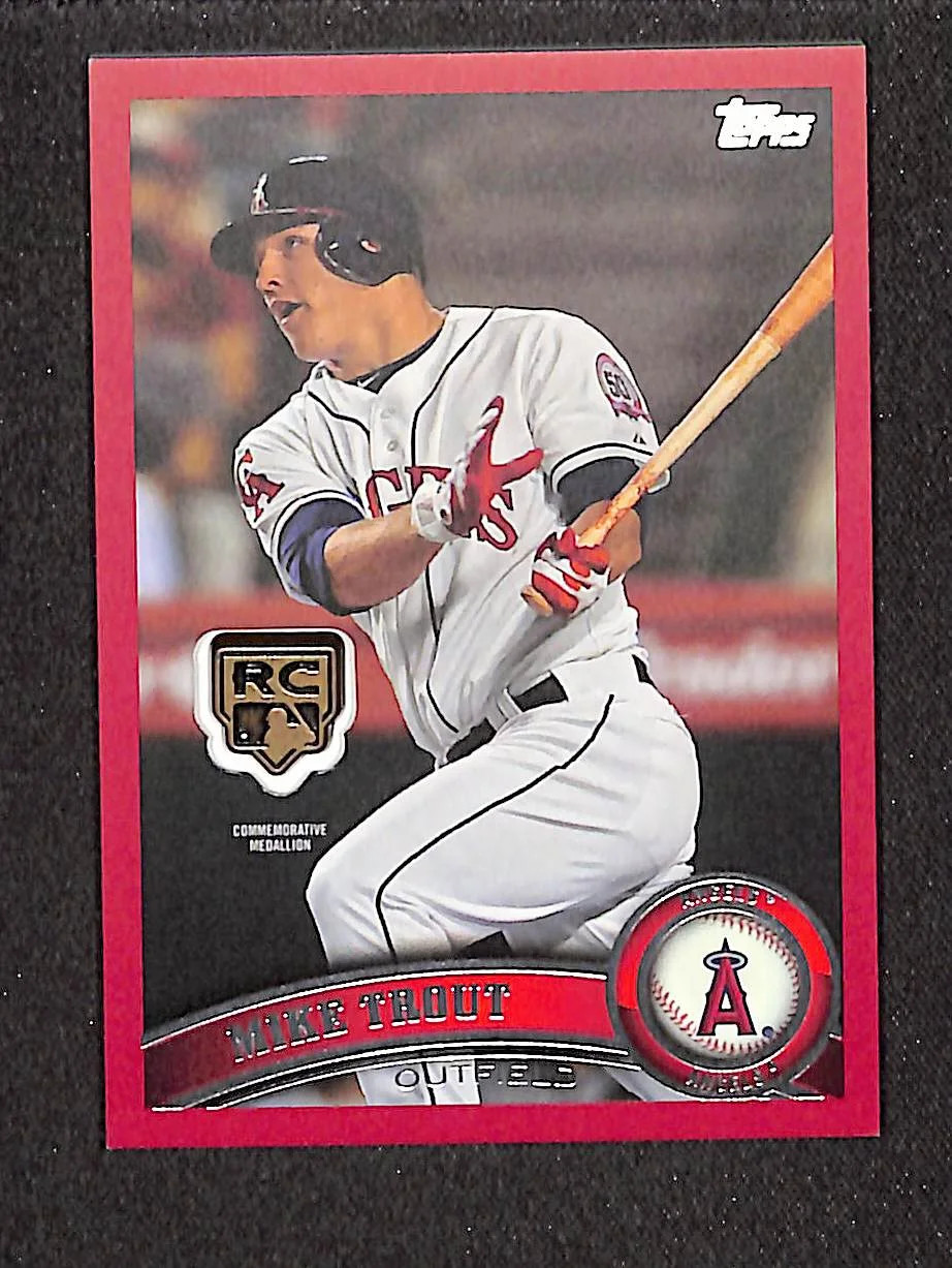 eBay listing photo of 2020 Mike Trout ungraded card from 2020 Topps card RCR MT