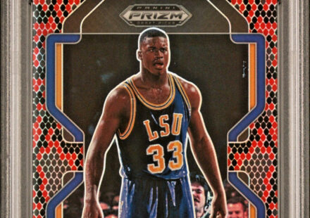 eBay listing photo of 2022 Shaquille O'Neal graded PSA 10 from 2022 23 Panini Prizm Draft Picks card 44