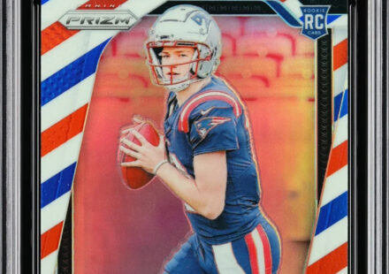 eBay listing photo of 2024 Drake Maye graded Other 10 from 2024 Panini Prizm card 329