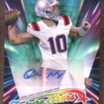 eBay listing photo of 2024 Drake Maye ungraded card from 2024 Topps Chrome Future Stars card FSA DM