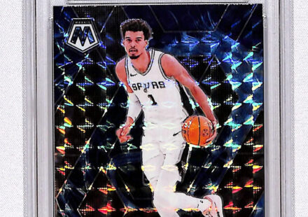 eBay listing photo of 2024 Victor Wembanyama graded PSA 10 from 2024 Panini Mosaic card 31