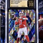 eBay listing photo of 2025 Josh Allen graded PSA 10 from 2020 Panini card Jal