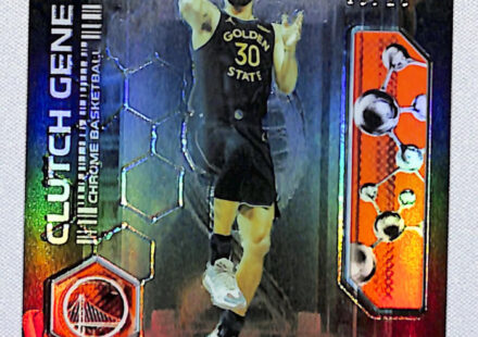 eBay listing photo of 2025 Stephen Curry ungraded card from 2025 26 Topps Chrome Update card CG 1