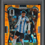 eBay listing photo of 2026 Lionel Messi graded PSA 9 from 2026 Panini Prizm FIFA World Cup 2026 card 10