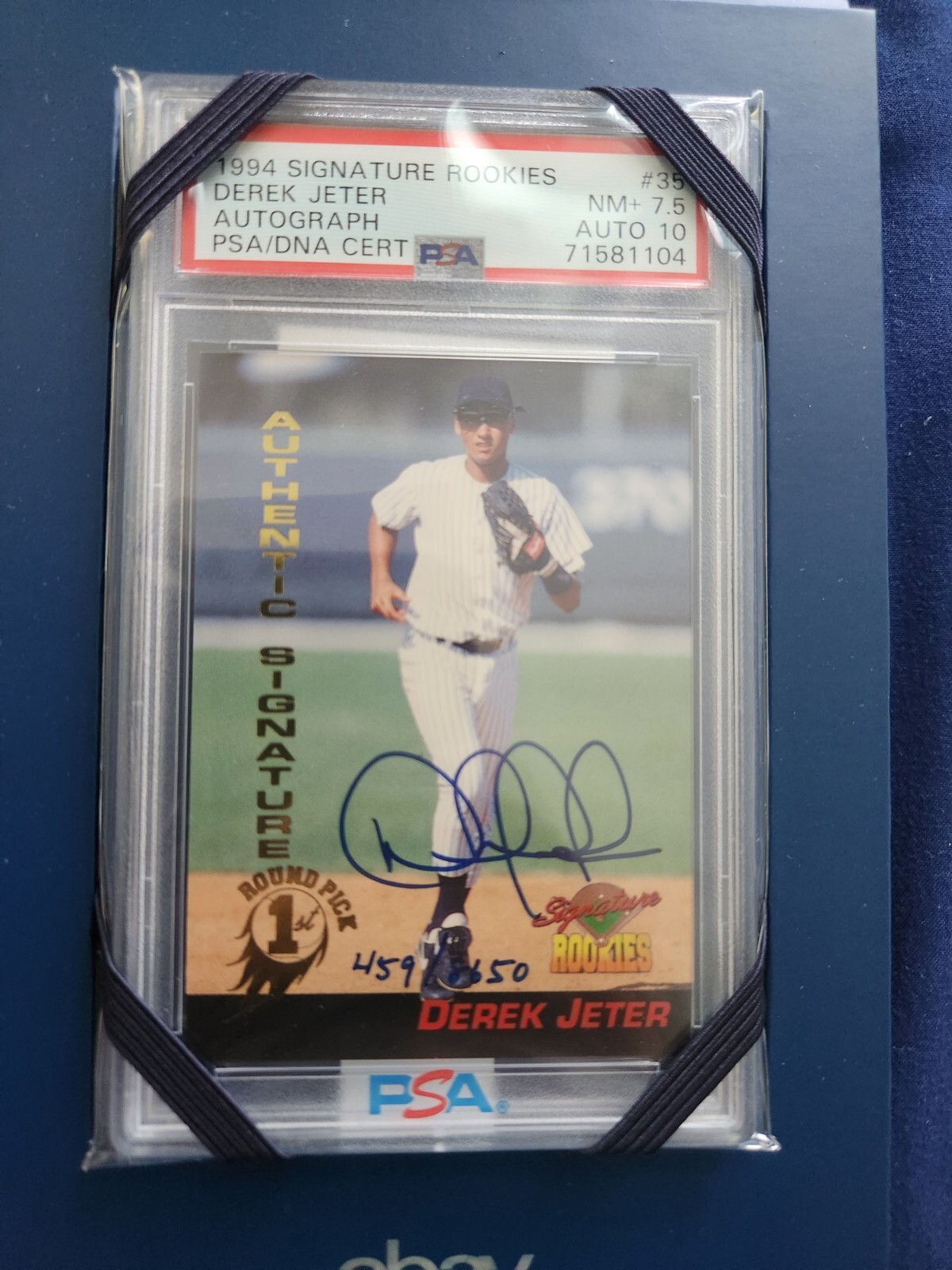 Closer look at Derek Jeter card S